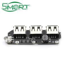 最新批发价5V 2.1A 3 USB电源组电池充电器模块发光二极管手电筒电路板