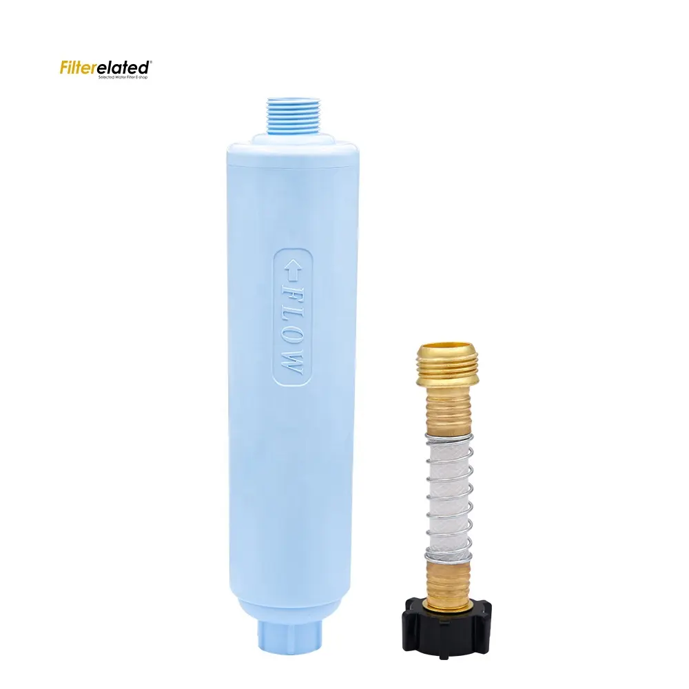 China Waterbehandeling Bestpure Flexibele Slangbeschermer Outdoor Kdf55 Natuurlijke Actieve Kool Rv Inline Waterfilter Cartridge