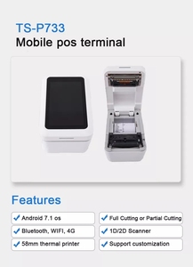 <strong>Android</strong> Wifi Blue/tooth Handheld Pos PDA <strong>Built</strong>-<strong>in</strong> 80mm <strong>Printer</strong> <strong>With</strong> 7.0 Inch Touch Screen - Product Image 5