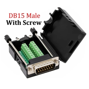 DB9 DB15 DB25连接器9 15 25针公母无焊料分接连接器COM RS232串行端口D-SUB端子插头适配器 - Product Image 4