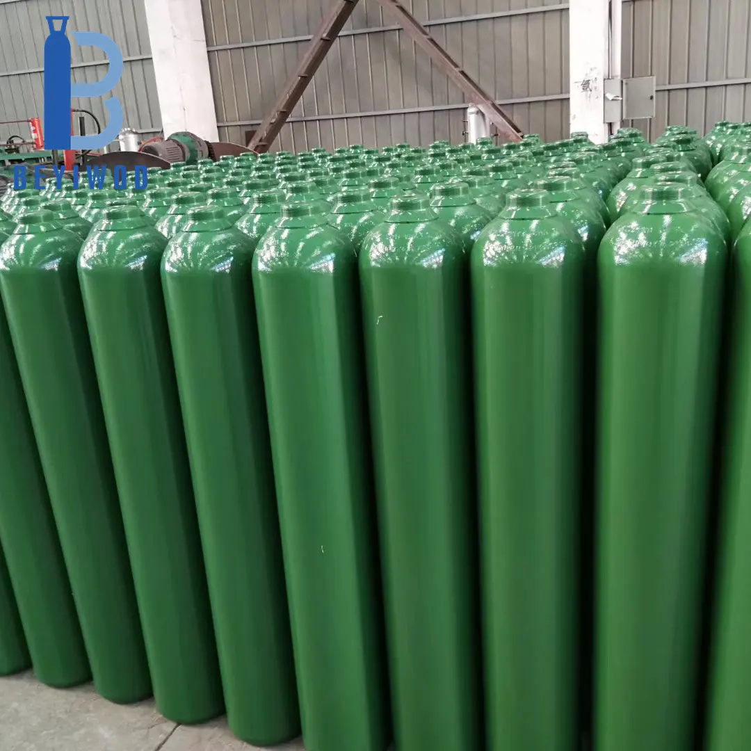 Hoge Kwaliteit Stalen Gasfles 40l 50l 47l 10m3 6m3 150bar Stikstofgas Cilinder Voor Industrieel Gas