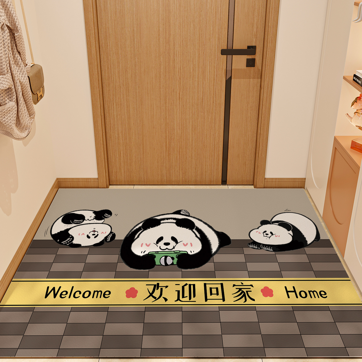 Panda Relajado da la Bienvenida