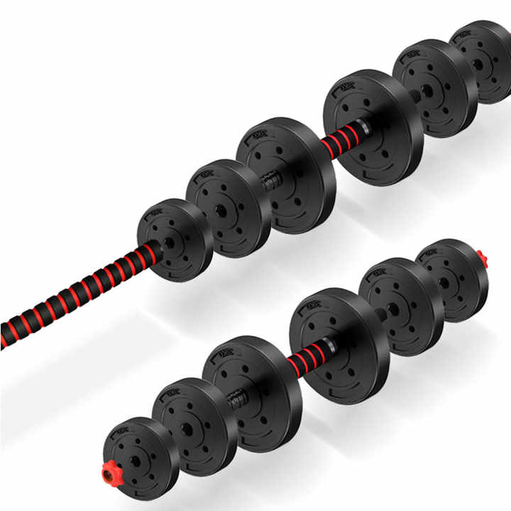 Hot Selling Adjustable Dumbbell Barbell Set with Connecting Rod for Men Women Beginners Home Gym