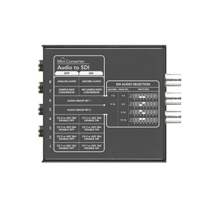 Mini Wireless Metal Converter SDI to Audio 1080p Resolution 5V <strong>Input</strong> Stereo Feature 12V <strong>Output</strong> for HDTV for Home <strong>Camera</strong> Use - Product Image 2