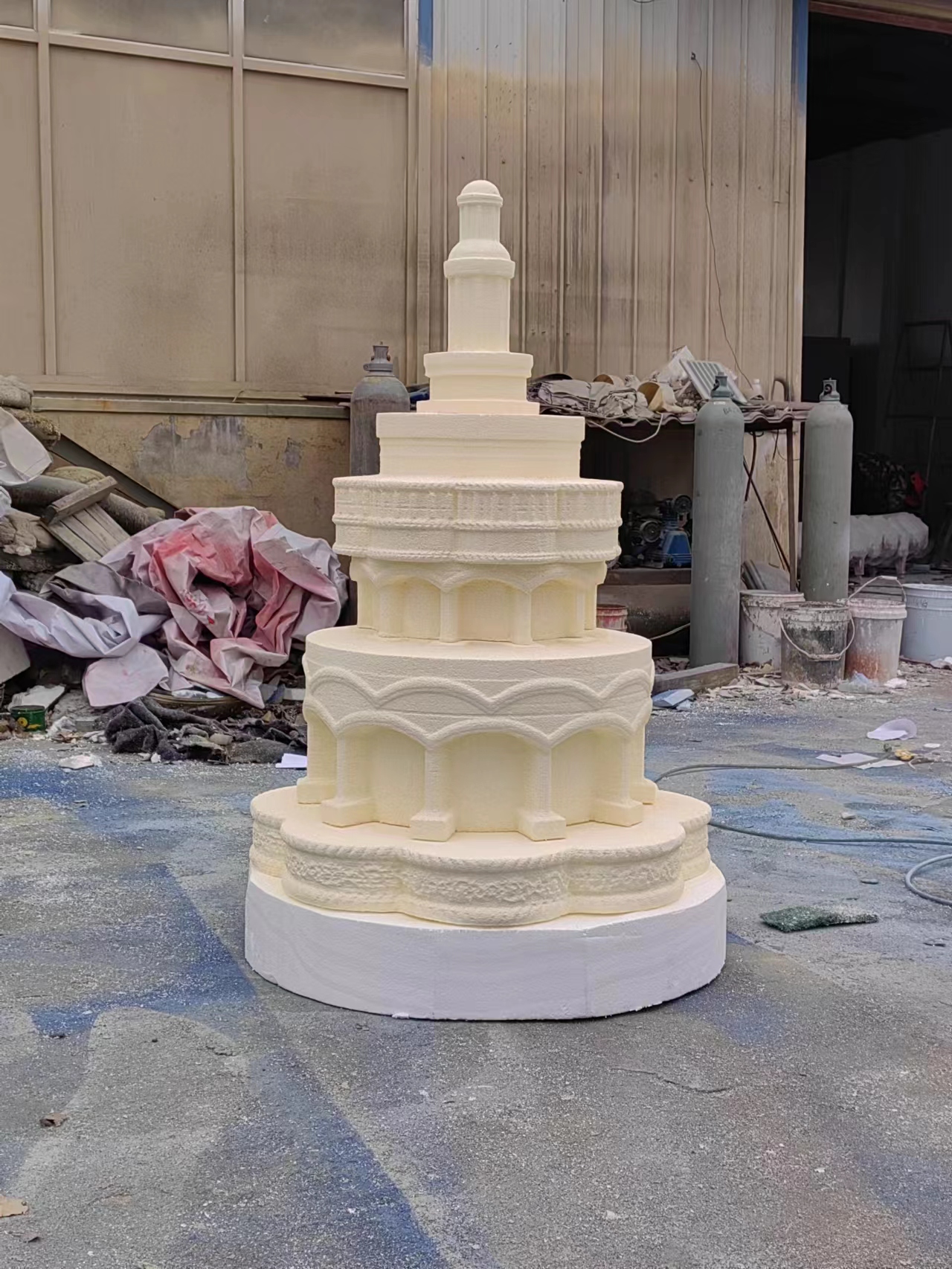 champagne mousse sculpture château gâteau champagne