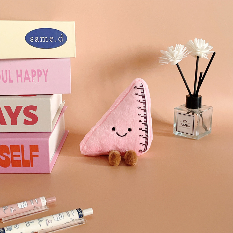 Triangle ruler-pink