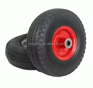 NSPM7043 10 Popular OEM 10 Inch Rubber Trolley Dolly Cart with 4.10/3.50-4 Garden Barrow <strong>Tires</strong> 4.10/3.50-4 Size for Tools - Product Image 4