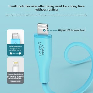 MFi Certified Compatible for <strong>Apple</strong> iPhone 17 Pro Max 16/XR Liquid Silicone Type-C Data Cable - Product Image 5