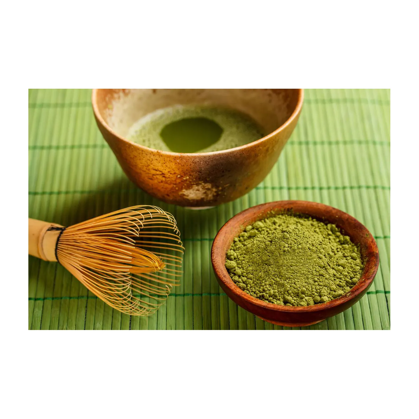 Amostra grátis de chá matcha com baixo teor de calorias USDA chá verde matcha em pó antioxidante nutrição fatos e benefícios para a saúde Matcha orgânico