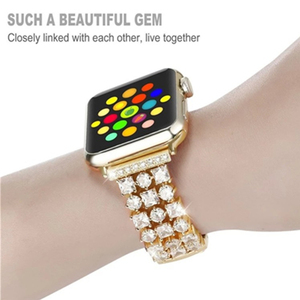 רצועת יהלום עבור אפל רצועות שעון אפל לולאה wristband שעונים