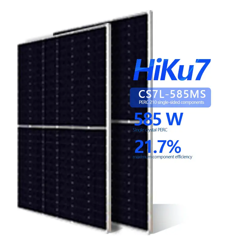Ensemble de panneau solaire PERC monocristallin 210 585W à énergie solaire efficace multi-scènes