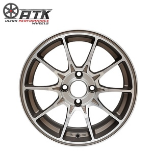 4*100 5*114.3 alaşım binek otomobil tekerlekleri 4 5 delik Honda Civic Fit Fengfan Xrv Toyota Volkswagen Polo için uygun - Product Image 1