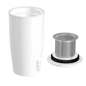 DHPO New Design 450ml Ceramic Tea <strong>Cup</strong> with Strainer and Cover Tea Mug <strong>Brewer</strong> Marker Steeping Filter for Loose Leave Tea Gift - Product Image 2