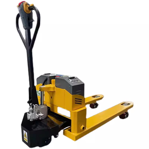 Transpaleta hidráulica de acero pequeña para ganado, plataforma de remolque manual eléctrica de tres ruedas para cargar herramientas de descarga para - Product Image 1