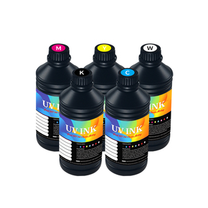 高质量直接到PET薄膜<span class=keywords><strong>UV</strong></span>，用于W彩色数字印刷的油墨1千克，制造商直接提供XP600/I3200打印头