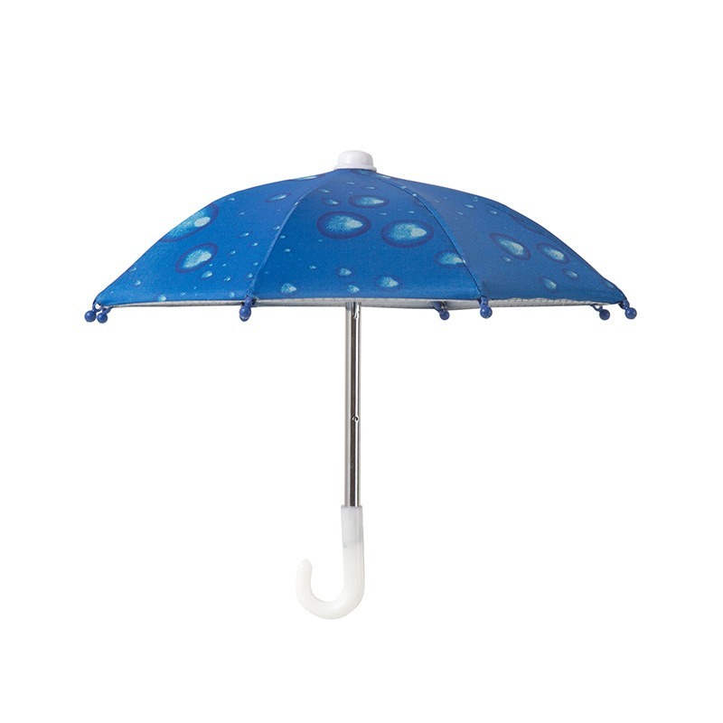 Parapluie bleu goutte d'eau sans pied