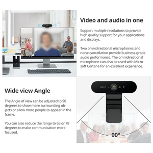 Vendita calda Logitech BRIO C1000e 4K Ultra Webcam registrazione <span class=keywords><strong>in</strong></span> diretta Streaming microfono USB Computer Hd Webcam videocamera per videoconferenza