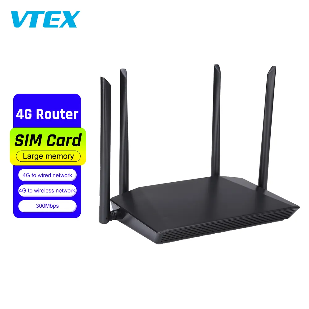 4G маршрутизатор Wi-Fi маршрутизатор Lte со слотом для Sim-карты антенна с высоким коэффициентом усиления 300 Мбит/с 3 10/100 Мбит/с адаптивные сетевые порты маршрутизатор