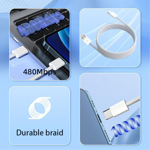 1M 25W 60W cavo di ricarica rapida in Nylon Smart PD tipo C iPhone15/16 Android altri telefoni cellulari USB tipo Computer uso Stock - Product Image 6
