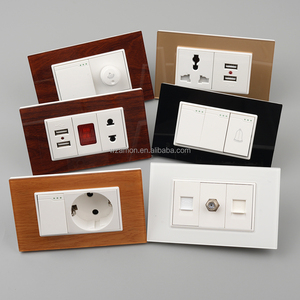 American Standard 110V Nema Power Wall Elektrische Erdung Duplex-Buchsen und Schalter Us <span class=keywords><strong>Outlet</strong></span> Socket Buchse - Product Image 4