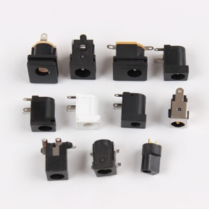 DC12V 2A DC30V 5521 PCB แจ็คไฟผ่านรู DC-005 2.0mm 5.5x2.0mm ตัวเมียซ็อกเก็ตตัวเมีย DC005สีดำ5.5*2.0/2.1mm สำหรับอะแดปเตอร์ไฟฟ้า - Product Image 2