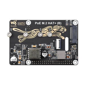Supports NVMe Protocol M.2 Solid State Drive, PCIe to M.2 Adapter with PoE <strong>Function</strong> HAT+ (B), Compatible with <strong>Raspberry</strong> <strong>Pi</strong> 5