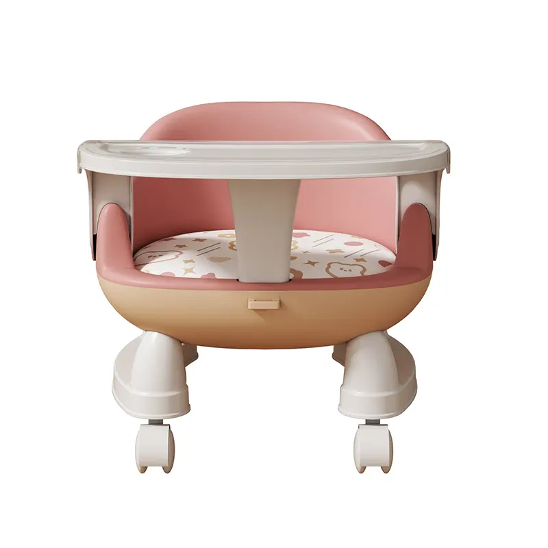 Kinderhocker Baby-Esstuhl Baby-Lückensessel Hersteller Großhandel Sitz Baby-Sessel mit Essteller und Ton