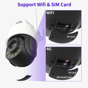 Saikiot กล้อง PTZ WiFi icsee กล้อง PTZ 5MP ซูม36X 4G Smart PTZ ระบบติดตามอัตโนมัติกล้องวงจรปิดรักษาความปลอดภัยกล้องติดตาม4G SIM PTZ - Product Image 4