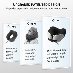 قابل للتعديل قابل للطي تصميم جديد دعم الرقبة الحديثة التفاف رغوة الذاكرة لطيف للطائرة - Product Image 5