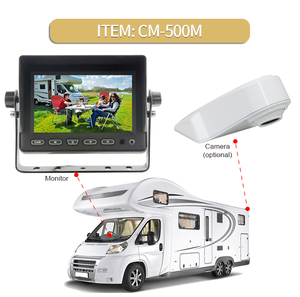 3Ch <strong>CVBS</strong> Signal 5&quot; Motorhome RV Left Right Rear View Blind Zone Safety Surveillance Monitor 1 Way Reverse Camera Reversing Aid - Product Image 2