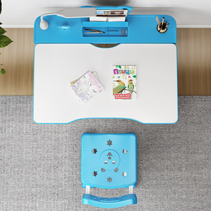 Yüksekliği ayarlanabilir büyük depolama çalışma masası çocuk masası LED dayanıklı plastik malzeme ile çocuklar için depolama çekmecesi - Product Image 5