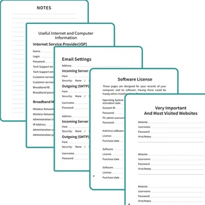 Alfabetik sekmeler ile şifre not defteri özel dizüstü çevre dostu Internet adresi kaleci Logbook - Product Image 3