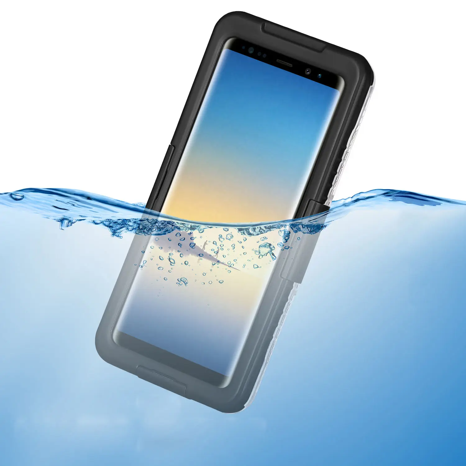Capa de proteção de telefone de camada dupla, para samsung a71 a51 a50 note20 ip68, dias de chuva, natação e mergulho