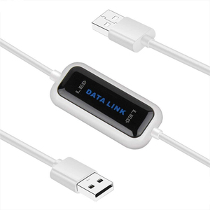 <strong>USB</strong> <strong>PC</strong> to <strong>PC</strong> Online Share Sync <strong>Link</strong> Net Direct Data File Transfer Bridge LED Cable Easy Copy Between 2 Computer Data <strong>Link</strong> Cable - Product Image 1