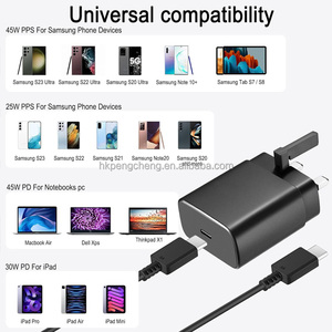 タイプCケーブル付きSamsungS24 Chargeur Rapide用Snellader Oplader 45W充電器CargadoresSamsung充電器 - Product Image 3