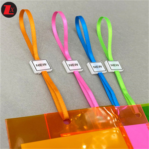 Cuerda de etiqueta de cinta suave de seda de gama alta personalizada de alta calidad, cuerda de sello de ropa con logotipo propio para zapatos, bolsos, prendas - Product Image 5