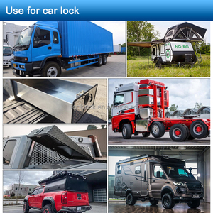 Màu Đen Gấp hộp công cụ t xử lý khóa với Gasket xe tải Trailer mái chèo xử lý Latch - Product Image 6