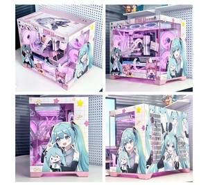 Custodia per PC di nuovo Design con tema personaggio personalizzato per Computer M-ATX vista mare camera di visualizzazione Case per Computer Cool e torri - Product Image 1