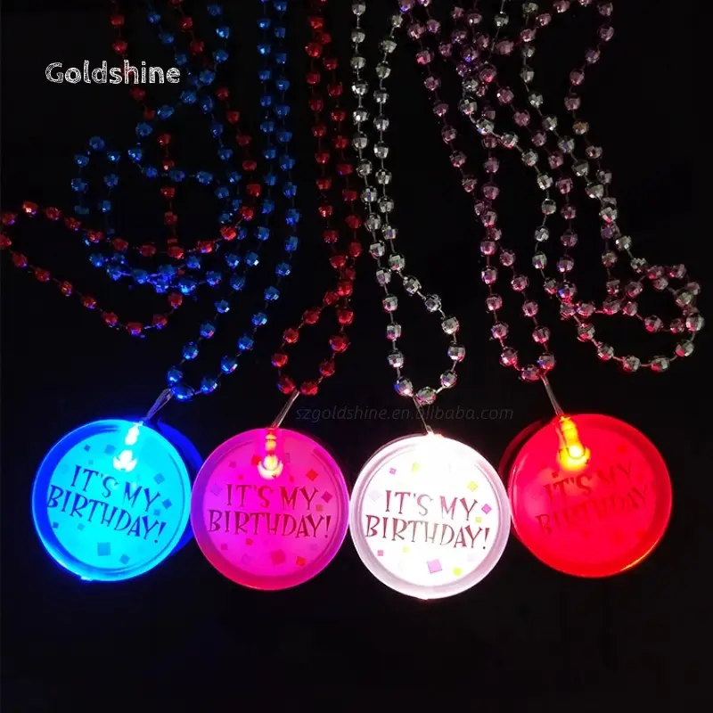 Broche Led Multicolor, logotipo de joyería, broche de luz Led que cambia de Color acrílico personalizado, insignia de nombre, Pin para fiesta de cumpleaños