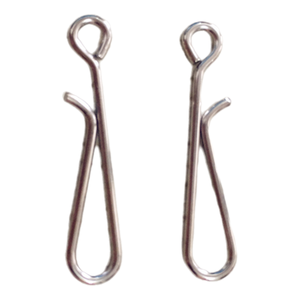 שקית של 50pcs נירוסטה דיג קליפים interlock הצמד להתמודד עם וו כלי סיבוב מחבר