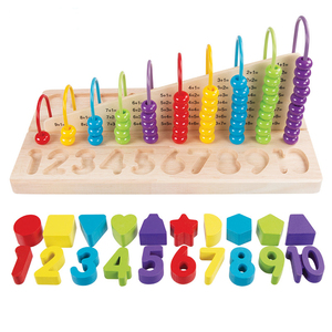 Bàn Tính HOYE CRAFT Nhiều Màu Bằng Gỗ Bàn Tính Soroban Đồ Chơi Đếm Tính Toán Khối Kệ Hình Dạng Bảng Phù Hợp - Product Image 6