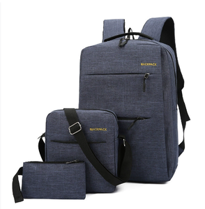 Custom Logo Recycled Outdoor Business <strong>Computer</strong> Bag Multiple <strong>Functions</strong> Sets Laptop Student School Backpack with USB Charging Port - Product Image 2