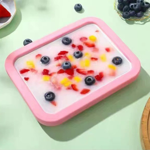 Tự làm tự làm ngay lập tức Ice Cream Maker thân thiện với môi kim loại sữa chua CuộN Tủ đông cấp thực phẩm thép không gỉ Máy cuộn - Product Image 3