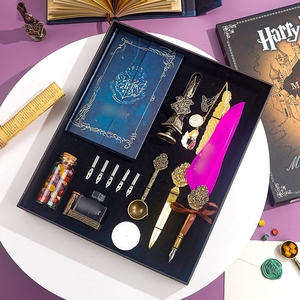 Hot Selling Vintage Ganzenveer Pen Houten Kalligrafie Dip Pen Met Inkt Zegel Was Stempel Voor Studenten Schrijvers Komt Geschenkdoos - Product Image 6