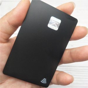 Benutzer definiertes Logo der schwarzen PVC-NFC-Karte mit QR-Code mit UV-Druck
