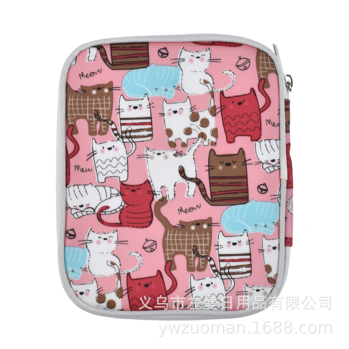 Sac chat fleuri