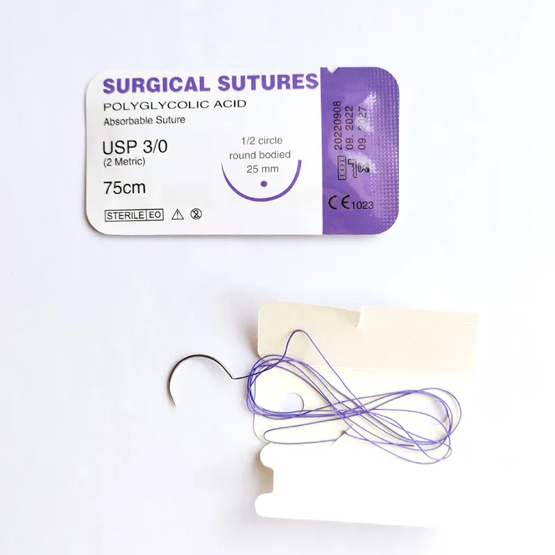SUTURA QUIRÚRGICA para uso veterinario, sutura no absorbente de seda trenzada desechable, médico desechable estéril