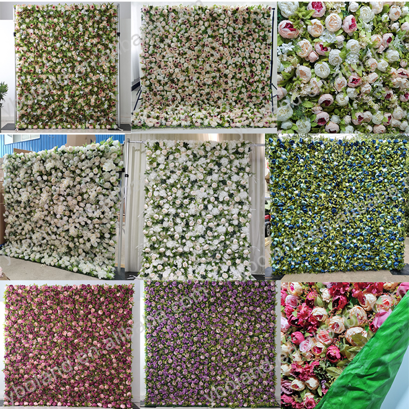 cloth peony flower wall
