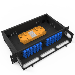 Panel de conexión de fibra 2U fijo de alta calidad de 96 puertos LC/SC/ST/FC SPCC para óptica de centro de datos - Product Image 4
