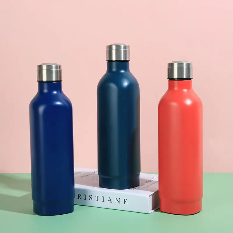 Logotipo personalizado Regalo Botella de agua térmica Frasco de deporte de acero inoxidable Taza de vacío